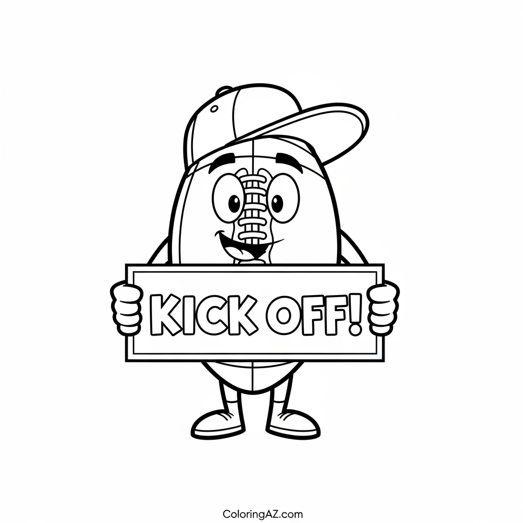 Unique Football Coloring Themes for Children