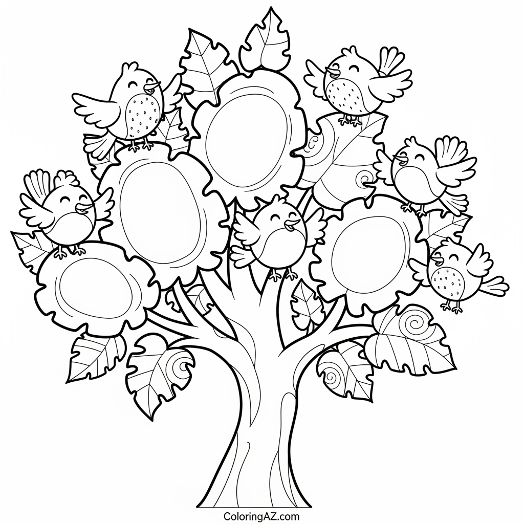 Cute Printable Plant Coloring Page
