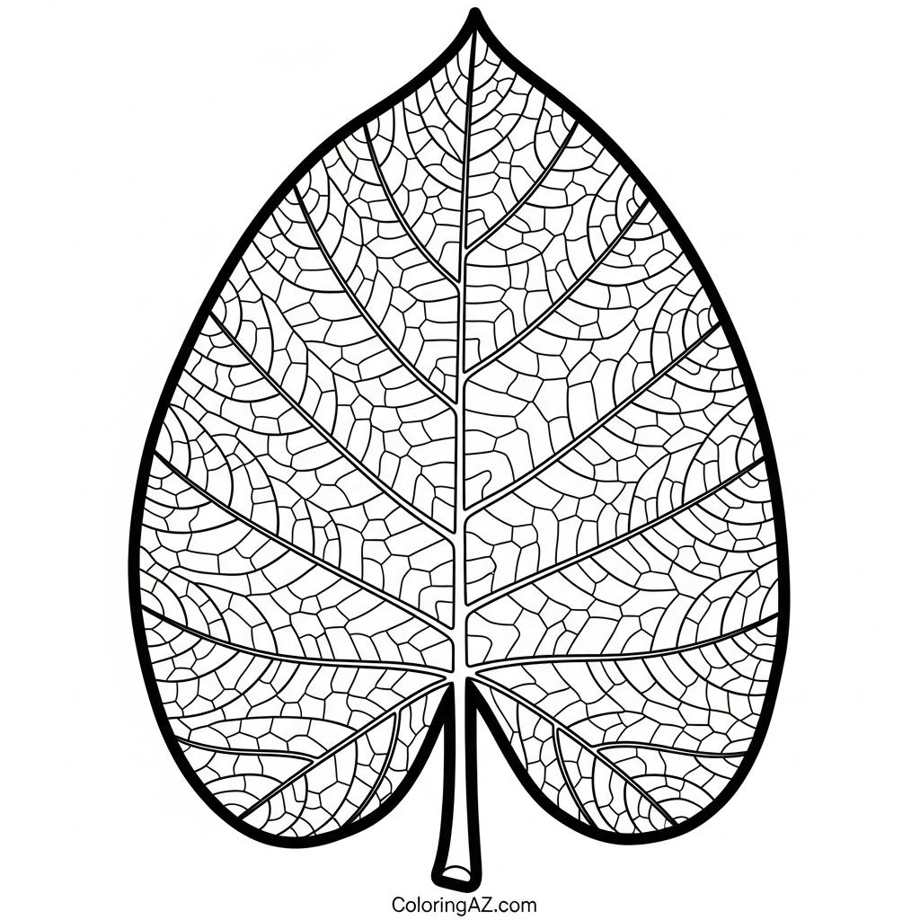 Plant Line Art Coloring Page