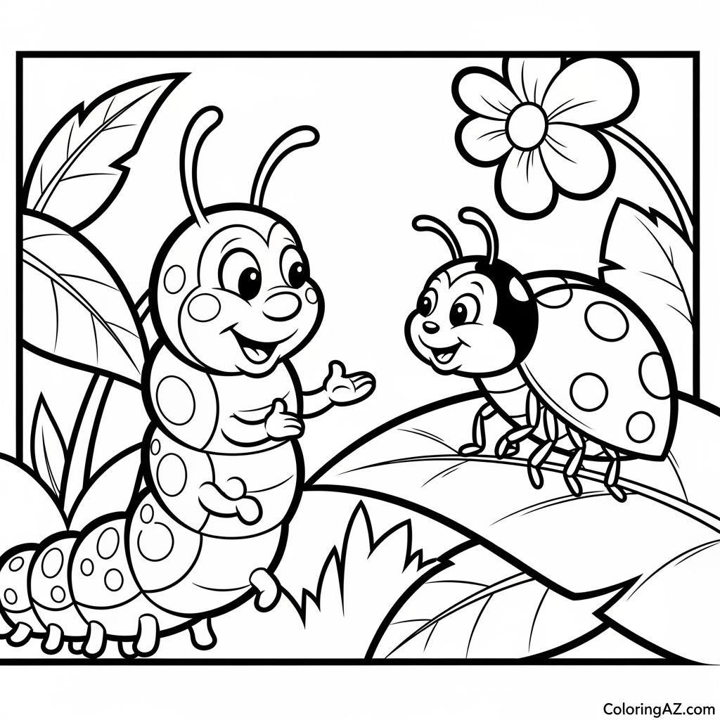 Easy Caterpillar Coloring Activities for Kids