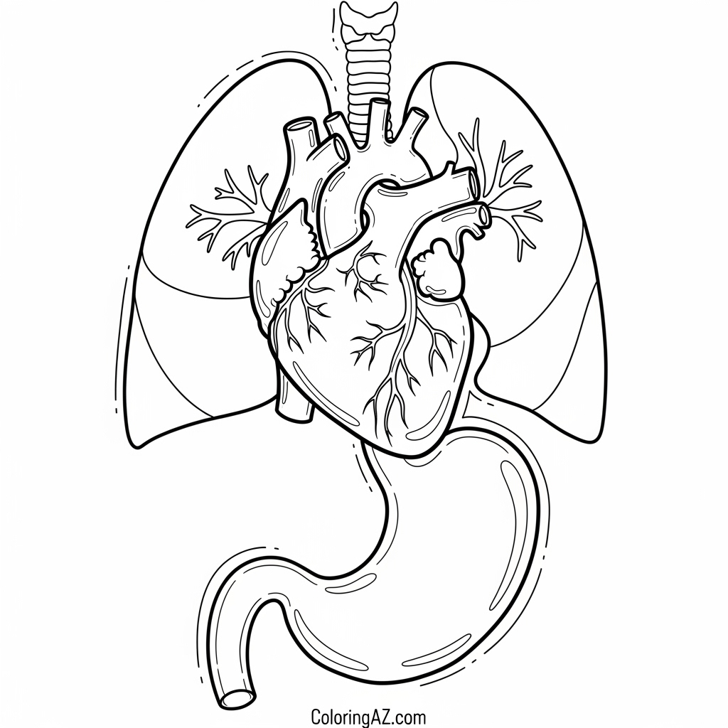 Free Anatomy Coloring Pages for Kids on ColoringAZ 1 Coloring Pages Anatomy Online Fun