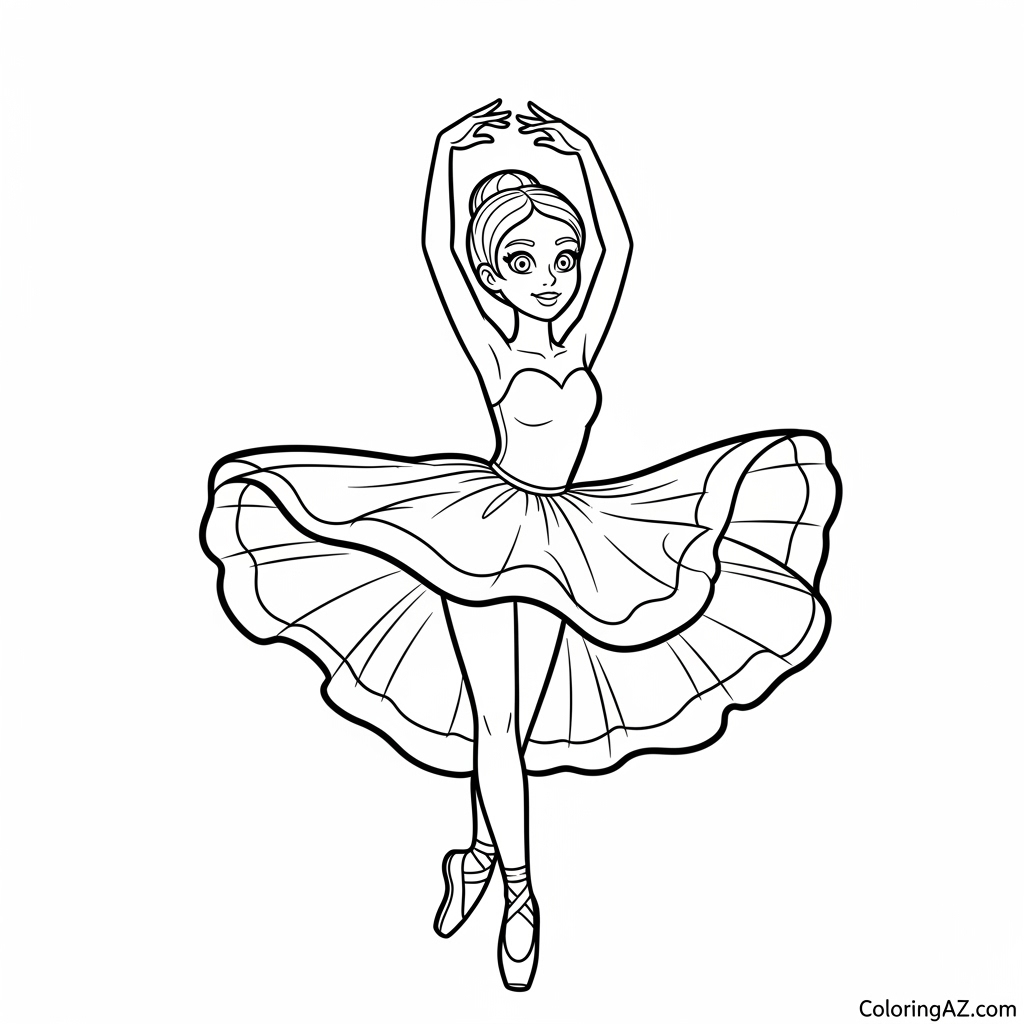 Printable Ballerina Coloring Sheets - Enjoy the Fun of Coloring