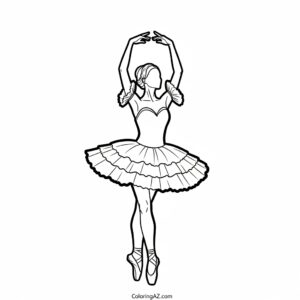 coloring pages ballet dancer