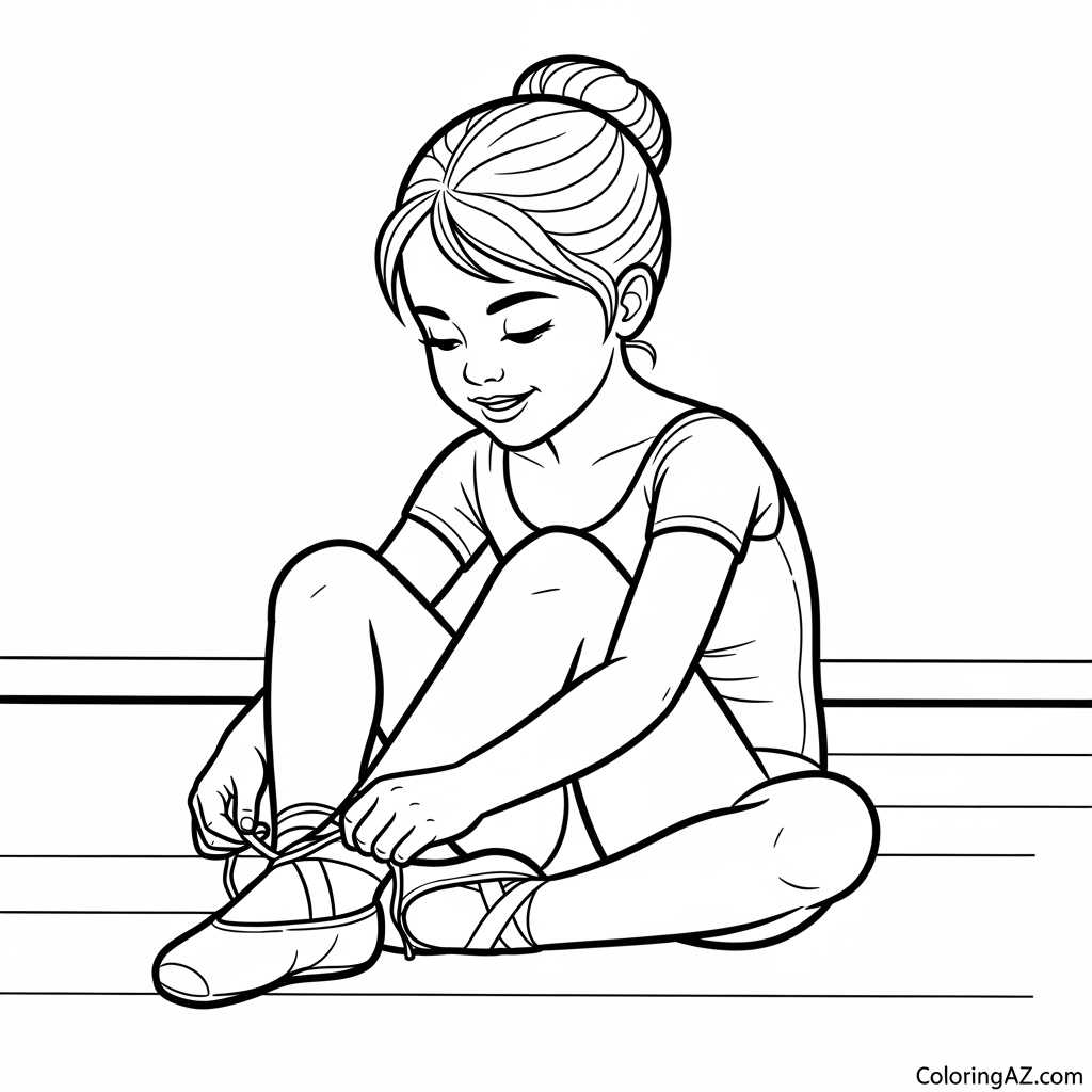 Ballet Scene Coloring Pages - Dive into the Dance World