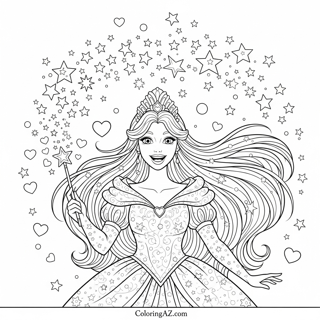 coloring pages barbie