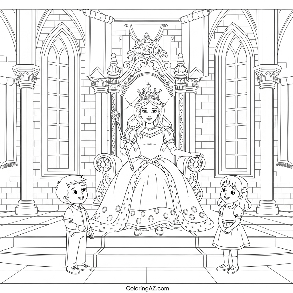 Creative Ideas for Coloring Activities with Castles and Princesses