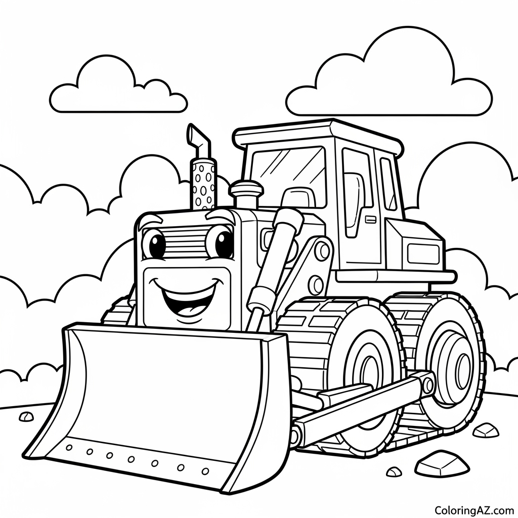 Color Online Construction Equipment Coloring Pages