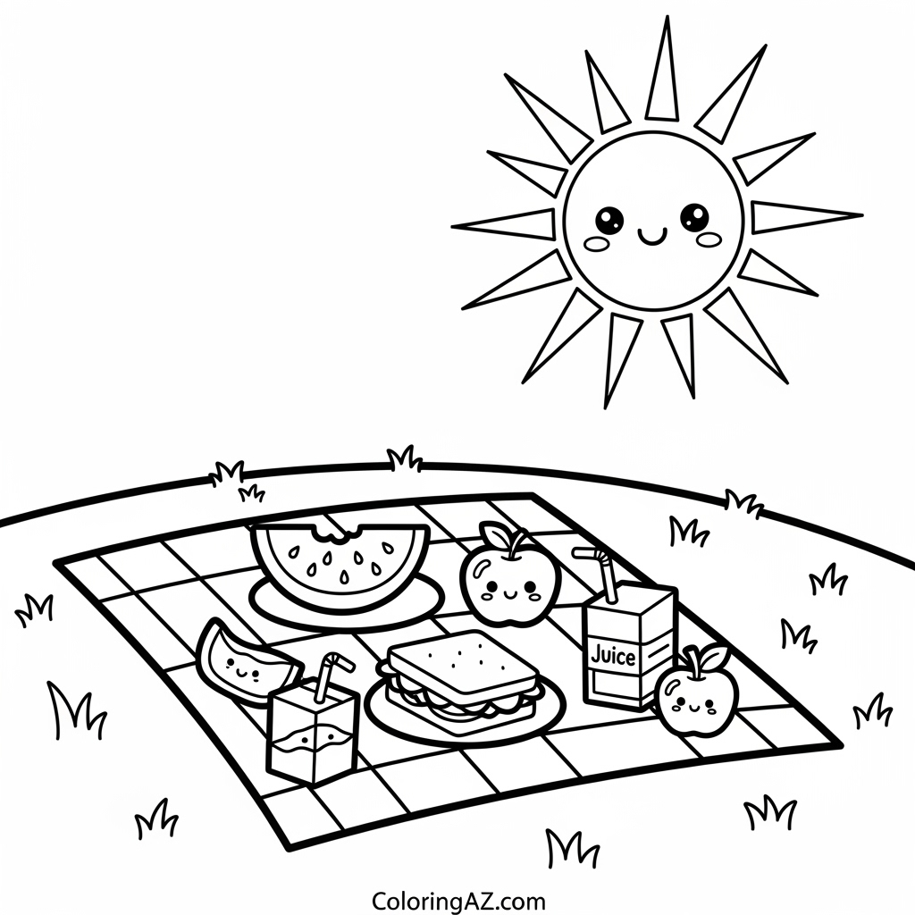 Coloring Online with Camping Themes