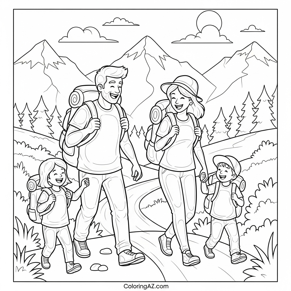 Fun Camping Coloring Themes for Kids