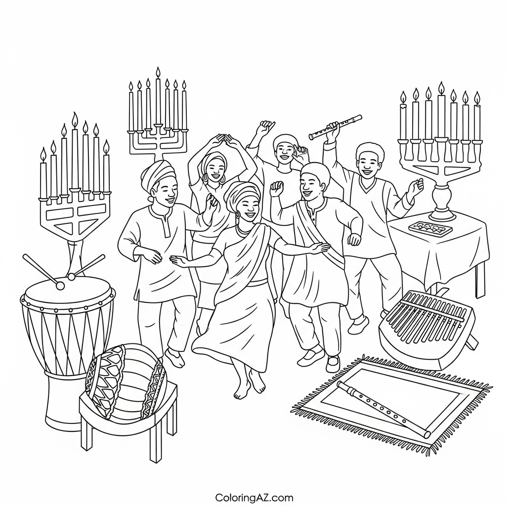 Educational Kwanzaa Coloring Pages