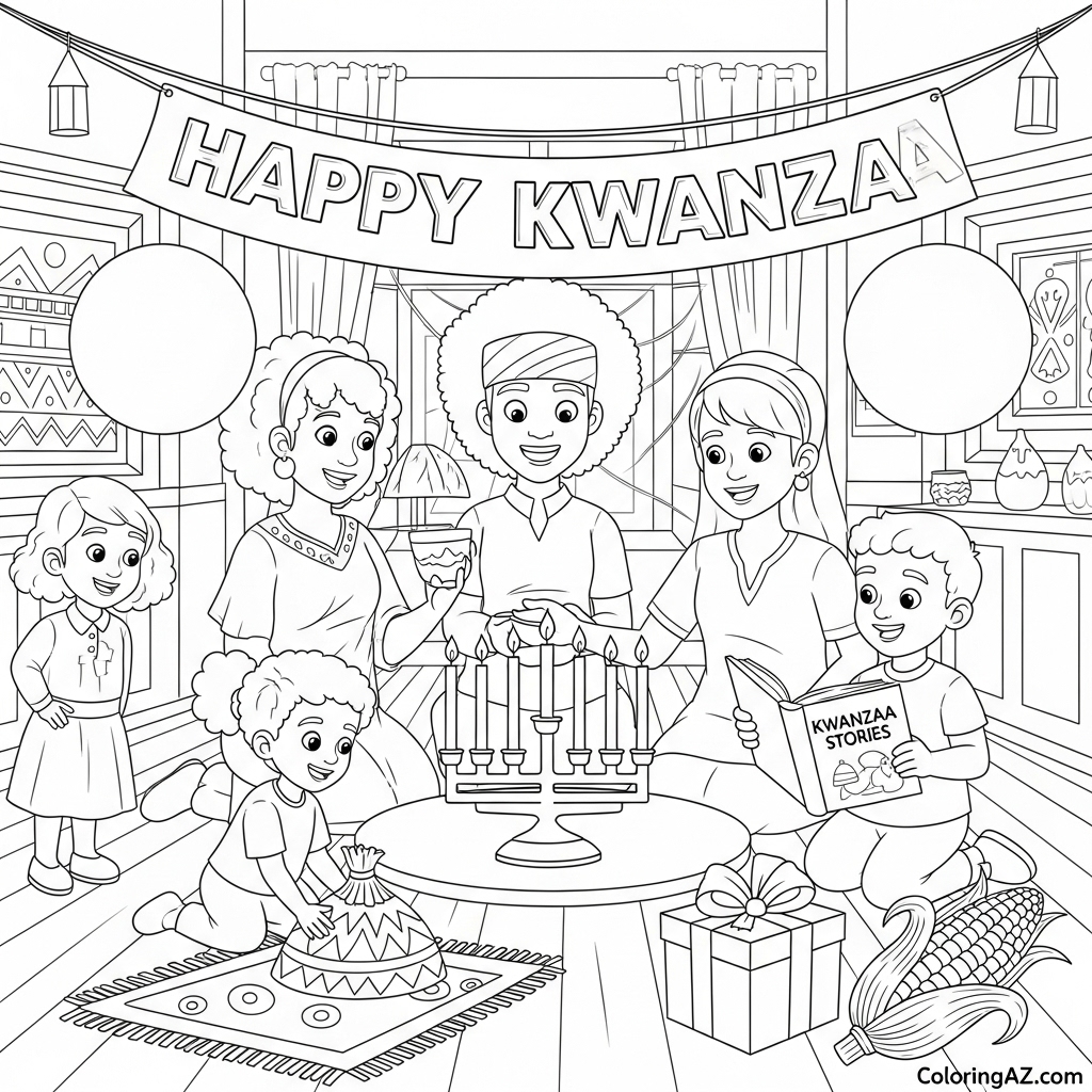 Festive Kwanzaa Coloring Activities