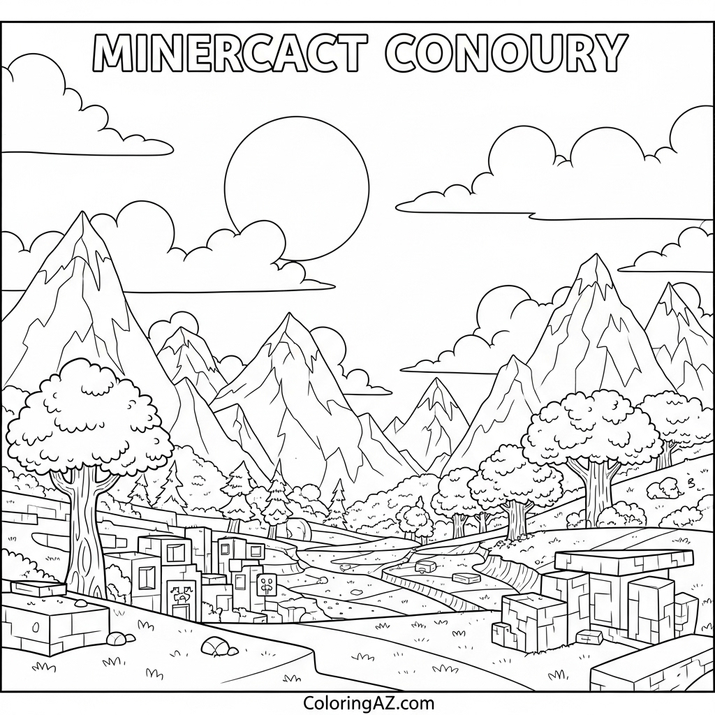 Download Free Printable Minecraft Coloring Pages