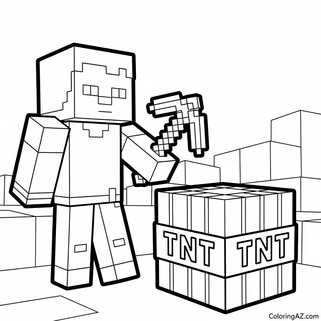Print Stunning Minecraft Coloring Sheets