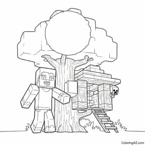 coloring pages for minecraft