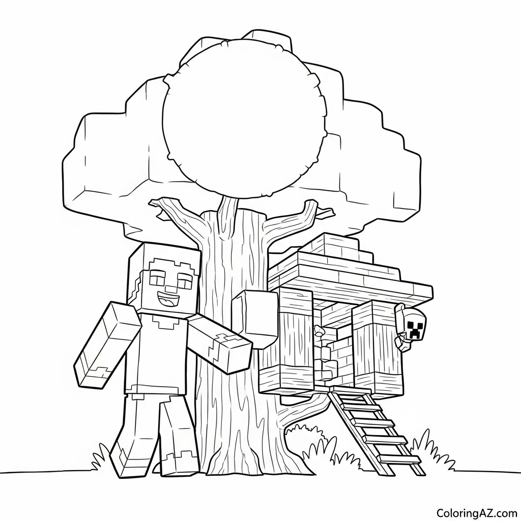 coloring pages for minecraft